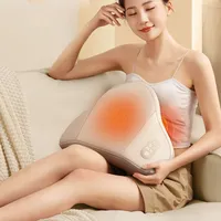 Red Light Heat Compress Massager Cervical Lumbar Support OneClick Massager Pillow MultiFunctional Lumbar Cushion Neck Device