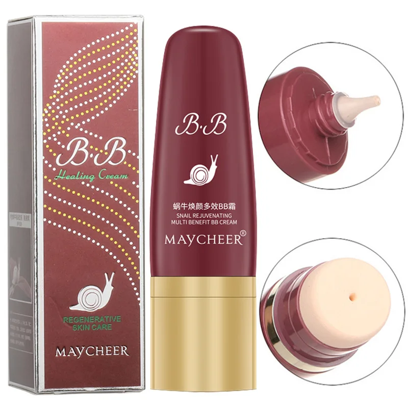 40ml BB Cream Illumina sfocatura Fondotinta Viso Correttore idratante Lunga durata Impermeabile Copertura completa Anche il tono della pelle Trucco