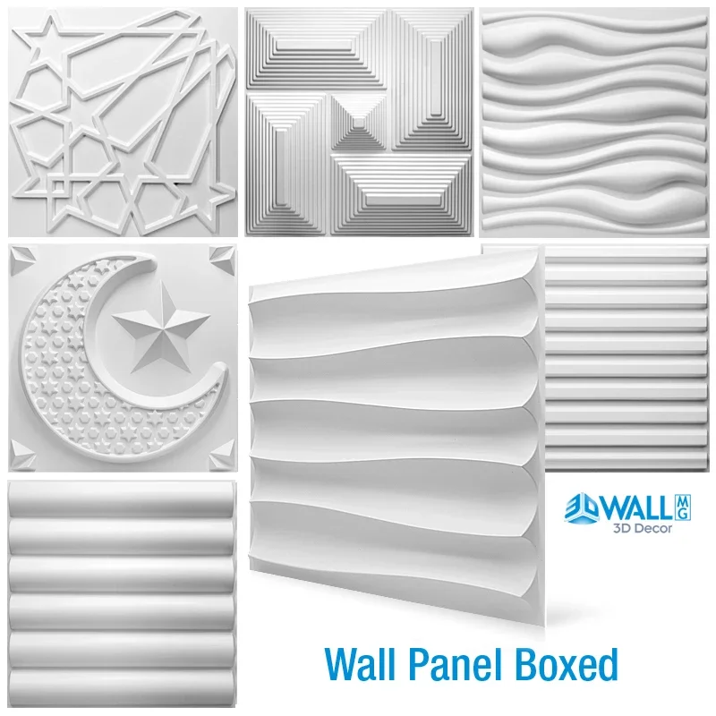 30 x 30 cm, dekoratives 3D-Wandpaneel, Welle, Diamant-Design, nicht selbstklebende Kunststofffliesen, 3D-Wandaufkleber, Zimmer, Badezimmer, Tapeten