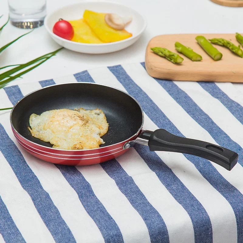 Non Stick 12cm Mini Frying Pan Egg Steak Master Pancake Maker Cookware Pan Pot Antiskid Bakelite Handle Kitchen Tools