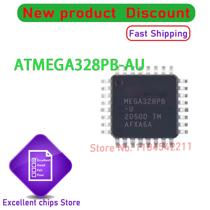 ATMEGA328 MEGA328PB  MEGA328PB-U TQFP32 New original In stock 10pcs~50pcs/LOT