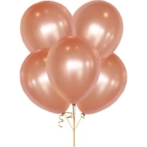 Rose Gold Color Metallic Balloon Pearlescent Balloon 100 Pcs