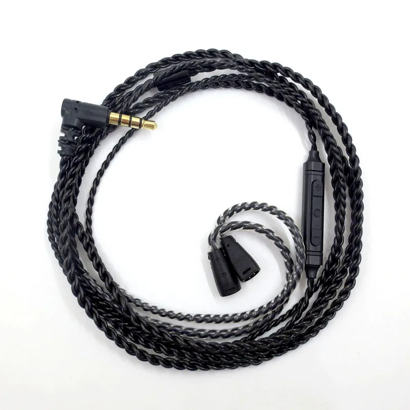 L الكوع كابل الصوت ل SE215 IE80S A2DC LS70 IM50 سماعة ترقية كابل 0.78 2pin ل 04 رمادي اليرقان Sennheiser ATH