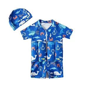 Children Swimming Training Bath Clothing Boys Girls Swimming Suitable Floating Swimsuits Children Children Buofancy Bath + Caps Suit 6 Main Bikini Children's Sales - №5