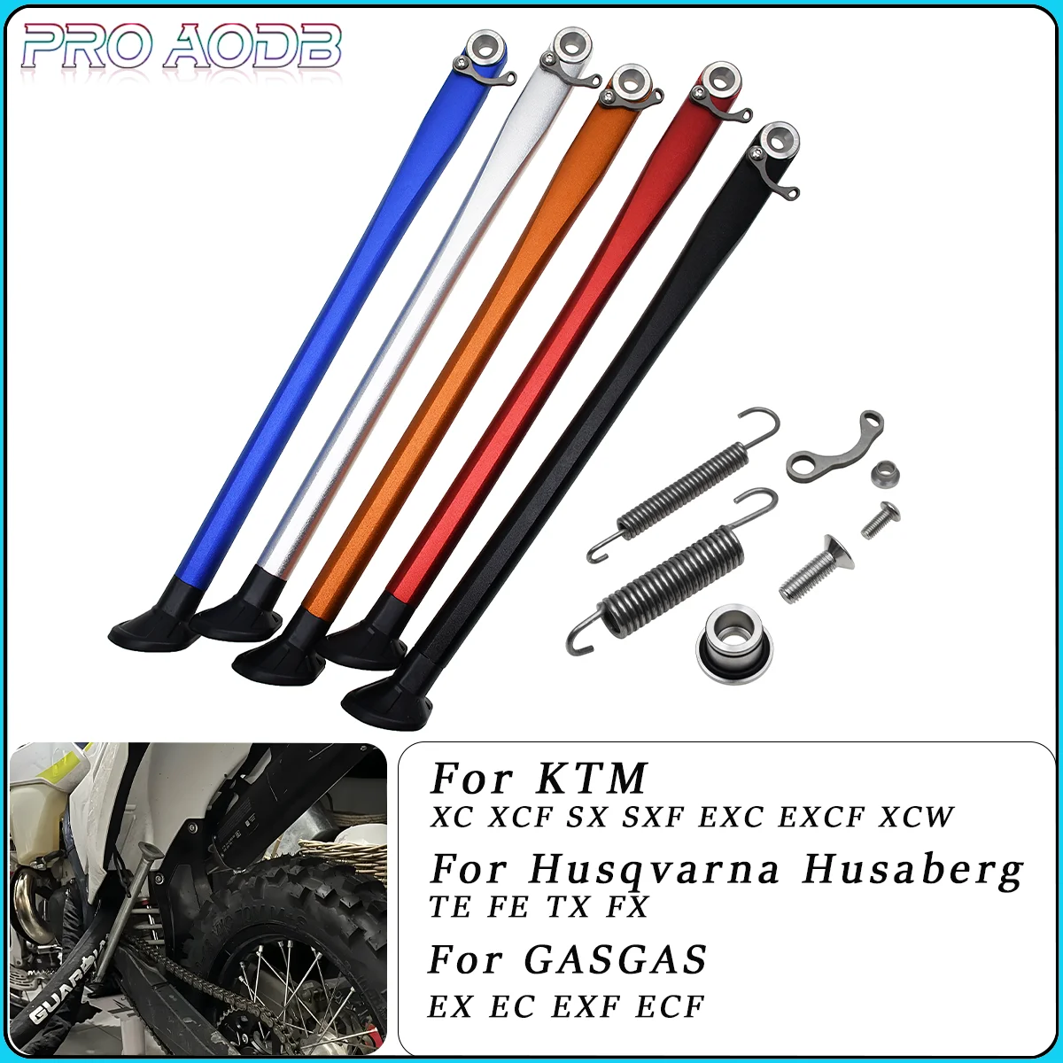 

Kickstand Side Stand+Spring Kit For KTM XC EXC EXCF XCW XCF XCFW 125-500 Husqvarna TE FE TX FX FS GAS GAS EX EC 2008-2023