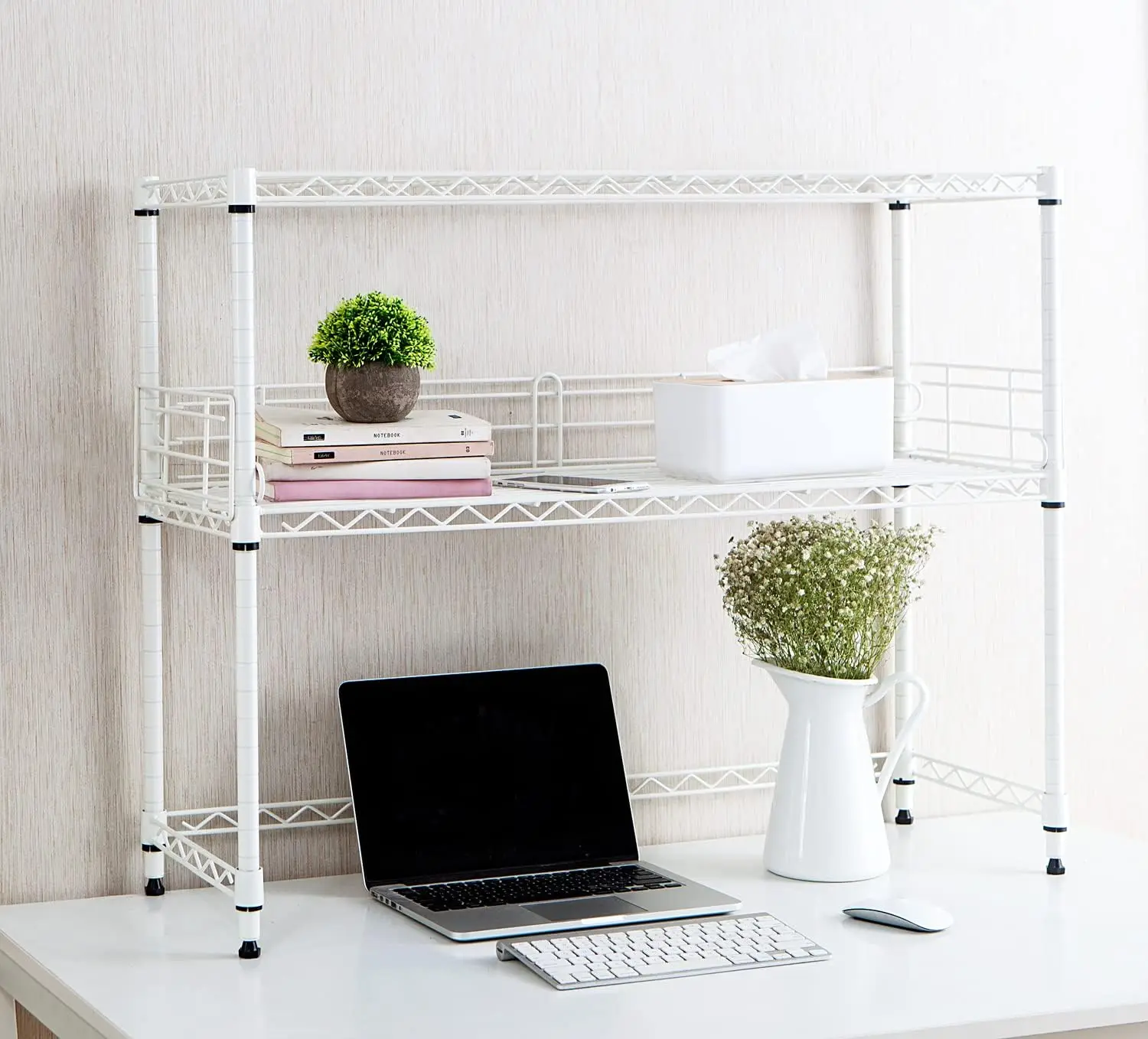 

Desktop Carbon Steel Bookshelf - White L bracket Shelf brackets Paper towel holder Boat accessories Angle bracket Corner bracket