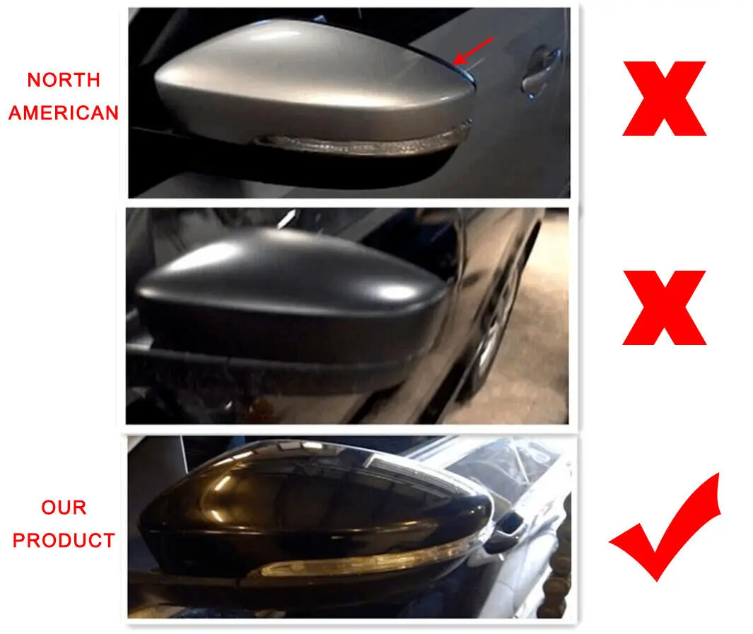 Rearview Mirror Cover Side Wing Mirrors Caps Fit For VW Passat CC Tuning Beetle Eos Jetta Scirocco Car Styling Accessories