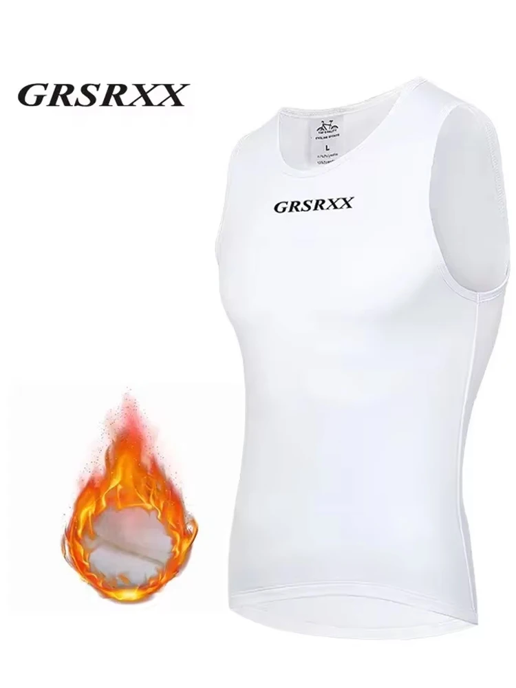 AliExpress NONE GRSRXX Winter Cycling Base Layer Sleeveless Fleece Sports Bike Jerseys Shirt Warm Bike Underwear Bicycle Vest For Men Women
