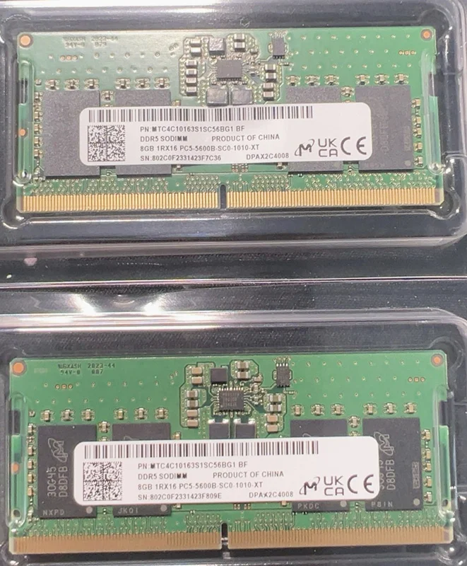 DDR5 SODIMM 8GB 1RX16 PC5-5600B-SC0-1010-XT: A Comprehensive