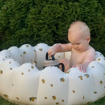 90cm inflatable baby swimming pool home outdoor paddling pool soft PVC fence playground room bath pool for my baby