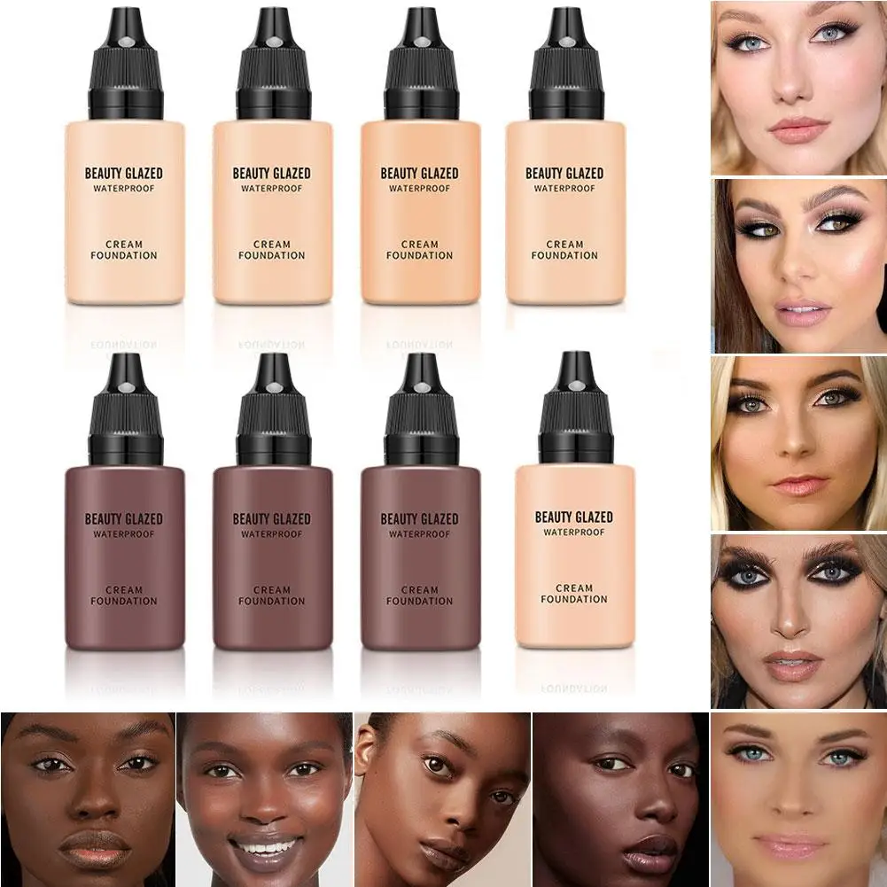 Matte Waterproof Liquid Foundation Invisible Pore Smooths Fine Lines Oil-Control Brighten Moisture Primer For Face Cosmetic O3L9