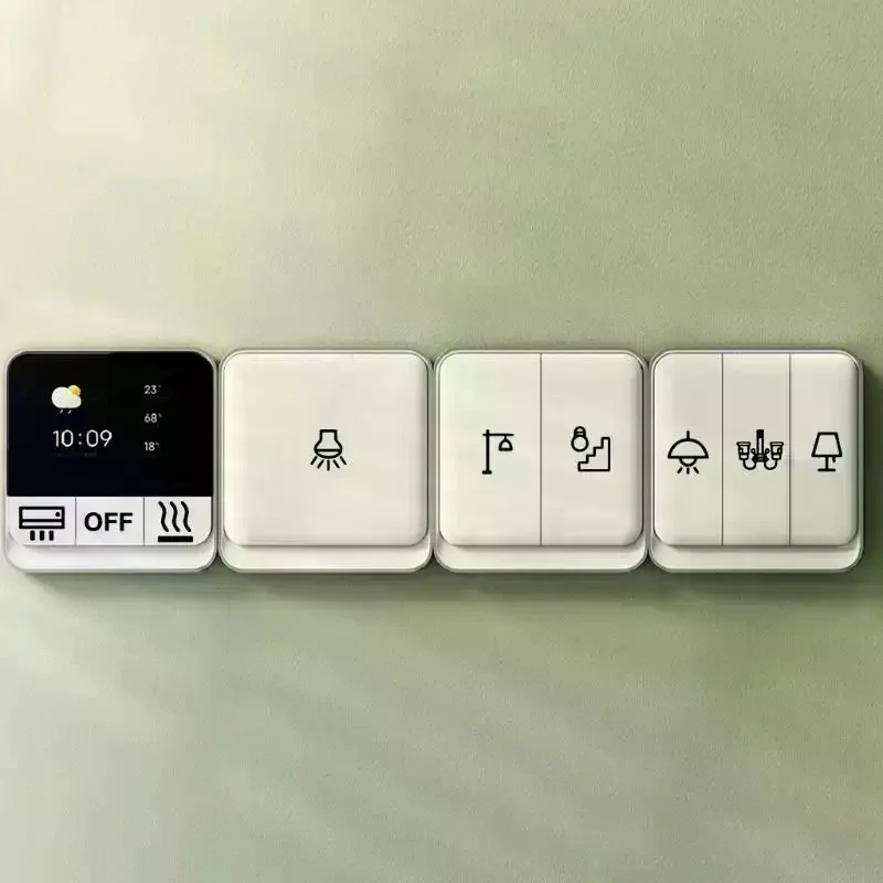 1PCS Clear Transparent Light Switchs Label Sticker Waterproof Switchs Panel Labels For Home Office Bedroom Kitchen