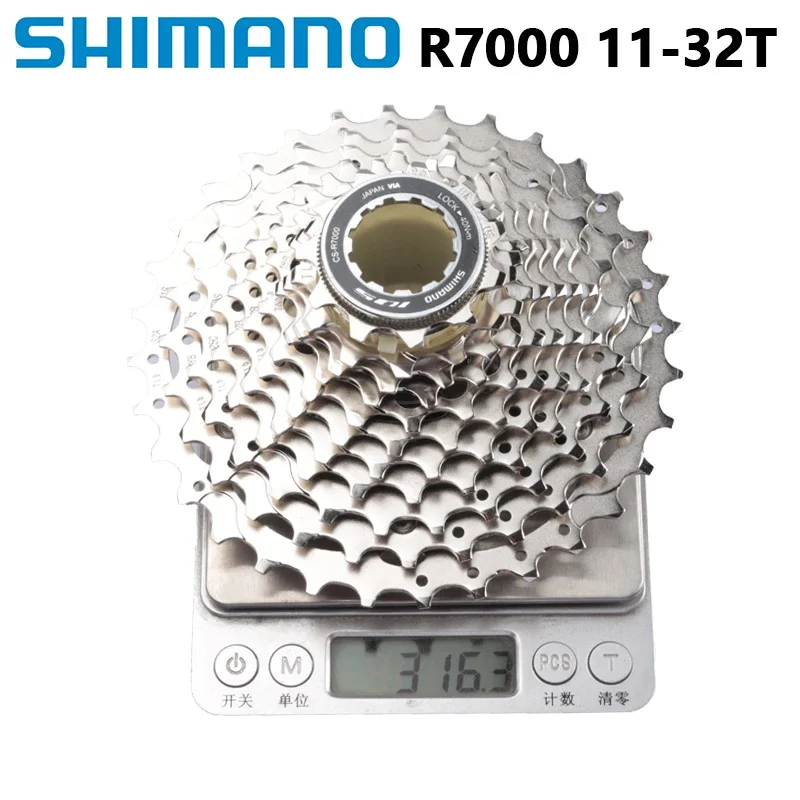 Shimano 105 R7000 Kassette 11-Gang-Rennrad-Fahrradkassette 11-28T 11-30T 11-32T mit Original Shimano Box 11V K7 Freilauf – Detail 3