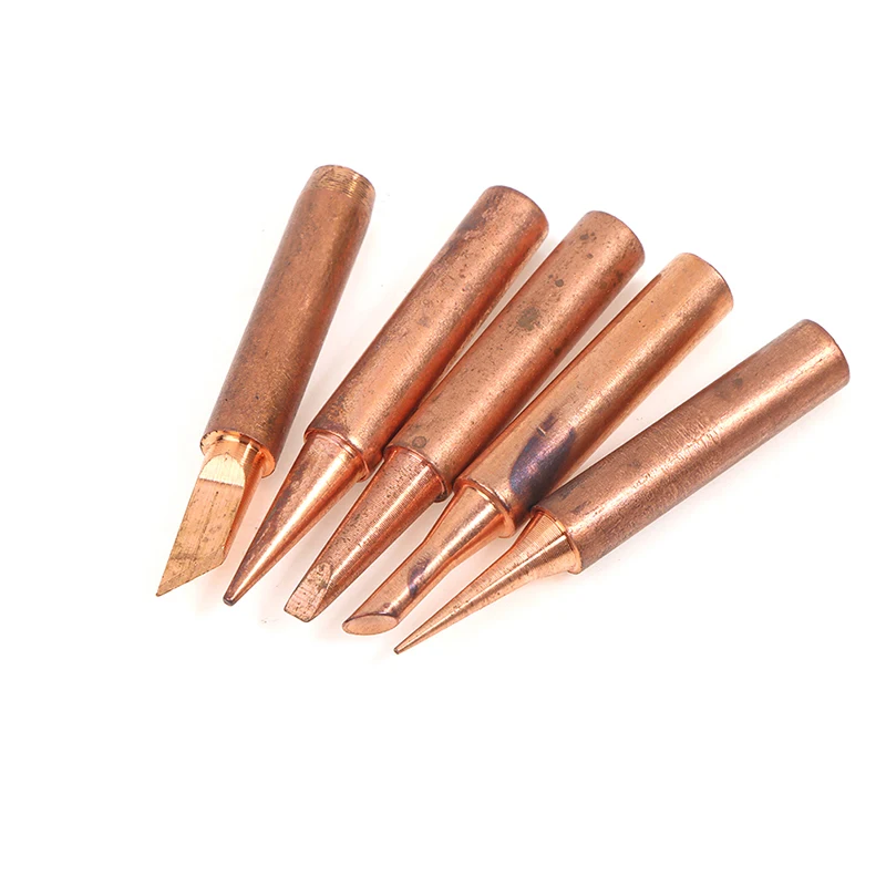 5-10Pcs I+B+K+2.4D+3C Soldering Iron Pure Copper 900M Soldering Iron Head Set Inside Hot Bare Copper Electric Soldering Iron Tip