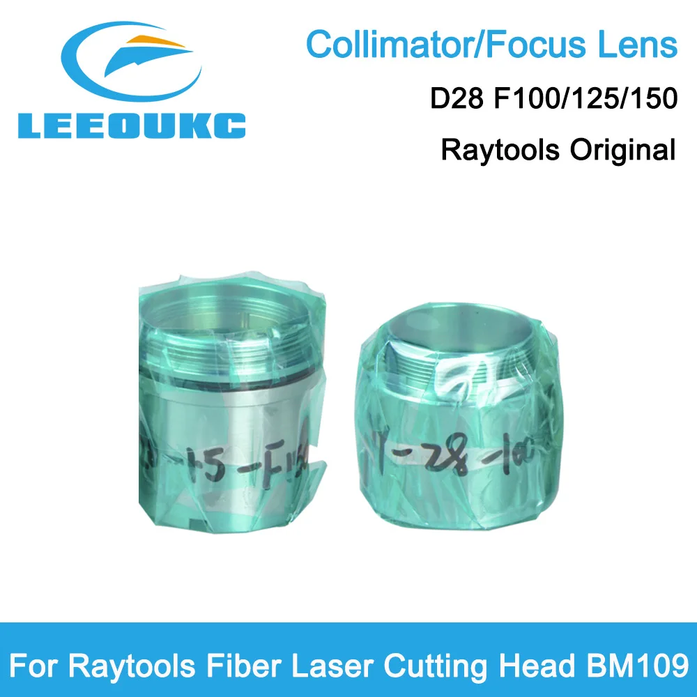 Raytools Original BM109 Collimator Focus Lens D28 F100/125/150 120AH0700A 120AH0800A for Raytools BM109 Laser Cutting Head