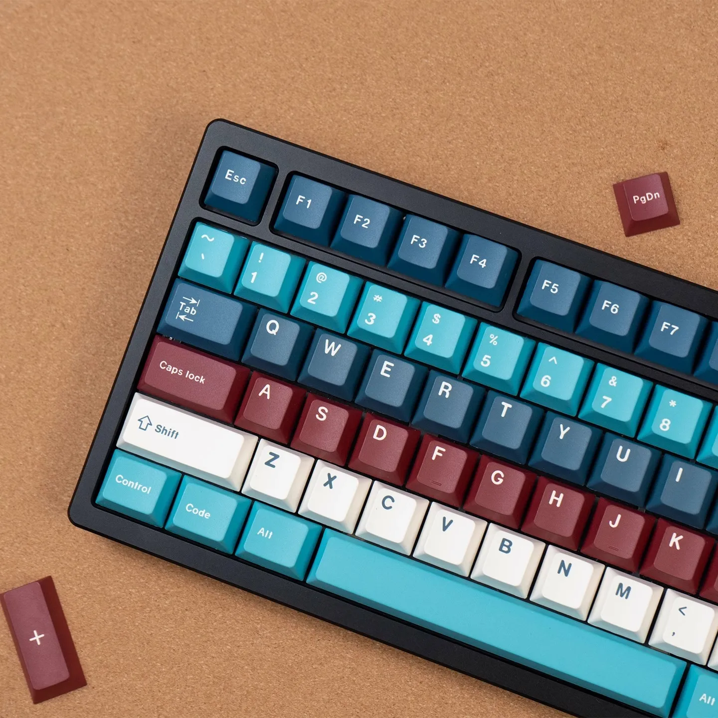 GMK 131 Color matching Keycaps PBT Dye Subbed Key Caps Cherry Profile Keycap With 2.25U 2.75U 3U 7U Spacebar ISO Enter