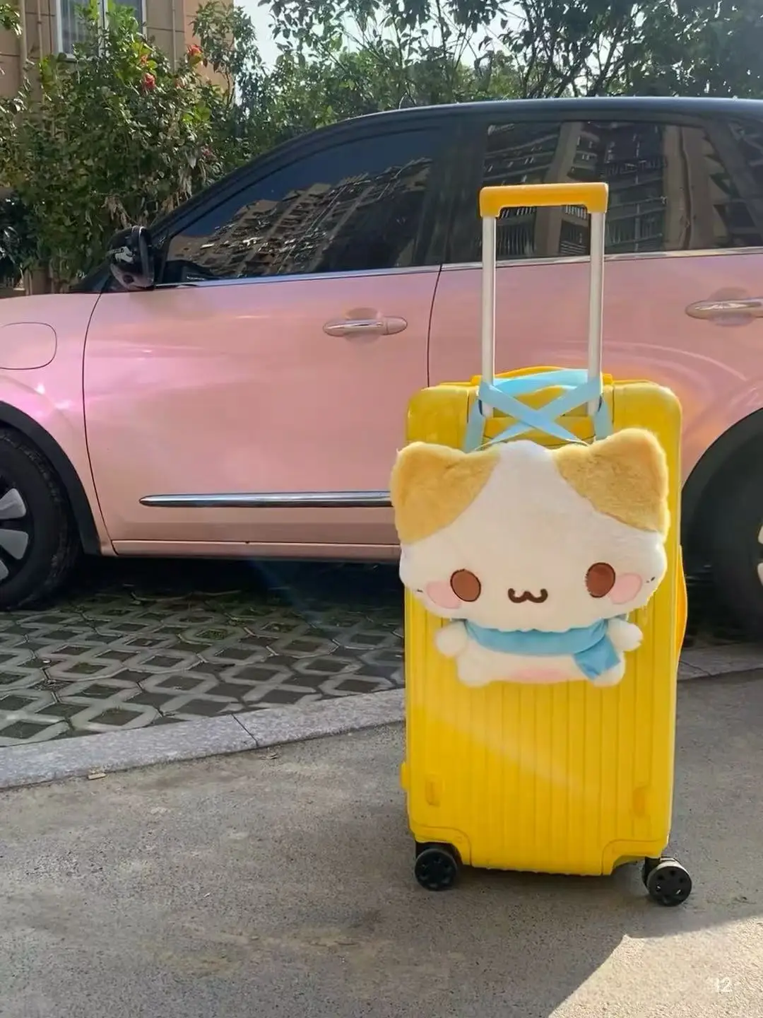 Écharpe mignonne en coton bonbon, sac de poupée chat doux et mignon, sac de poupée de dessin animé, sac à dos en peluche, cadeau d'anniversaire pour étudiant