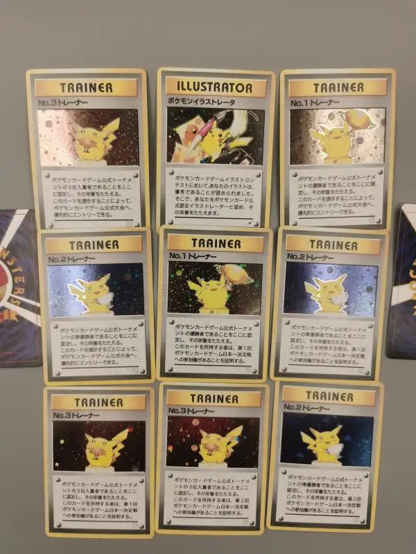 

DIY PTCG Collection Cards 1998 P.M.JAPANESE PROMO PIKACHU Self Made Single Card Classic Game Anime Cards Gift Toy