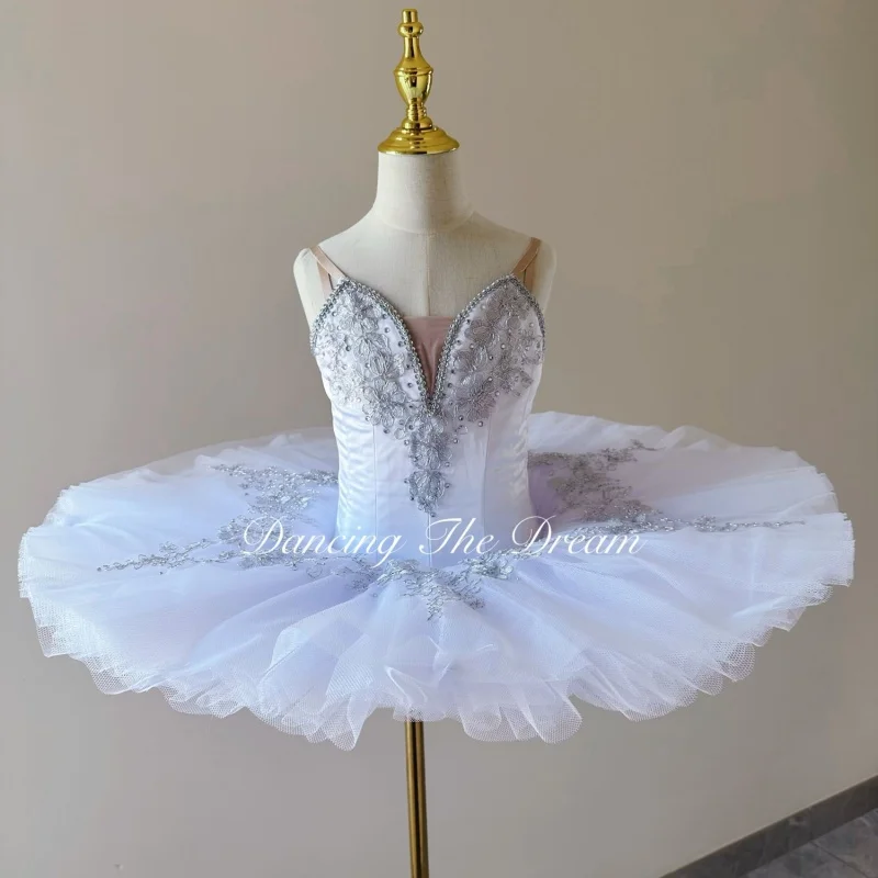 Ballet Bacheta White Performance Dress High end Professional Edition Tutu Skirt Customization