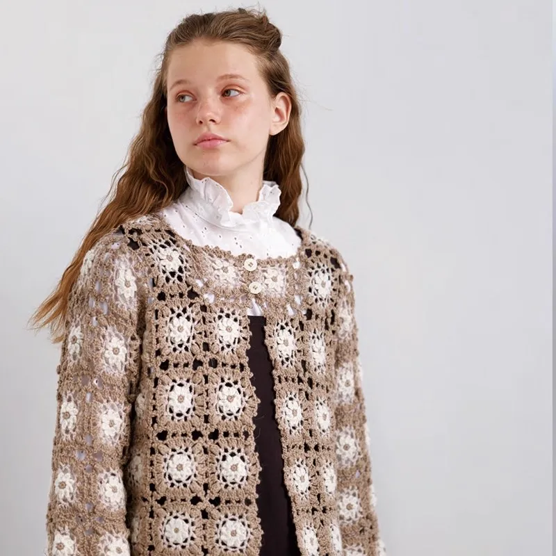 Keito Dama 44 - غزل حياكة أكريليك ناعم مع سترة بنمط آلان الساحرة وقبعة كروشيه مثالية للمبتدئين #3