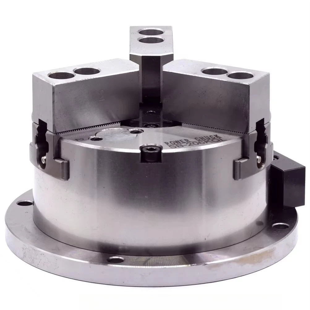 Aluminum Pulley CNC Lathe Chuck3 Jaw Oil Operated Pneumatic Lathe Chucks for Processing