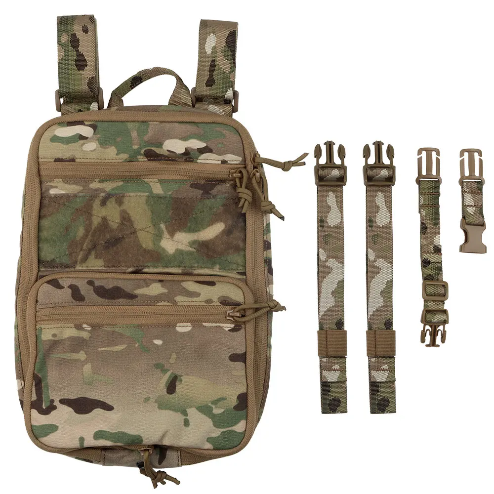 Multi Purpose Tactical Vest Backpack Airsoft Molle Vest Board Carrier Backboard Outdoor Hiking Foldable Hunting Accessories