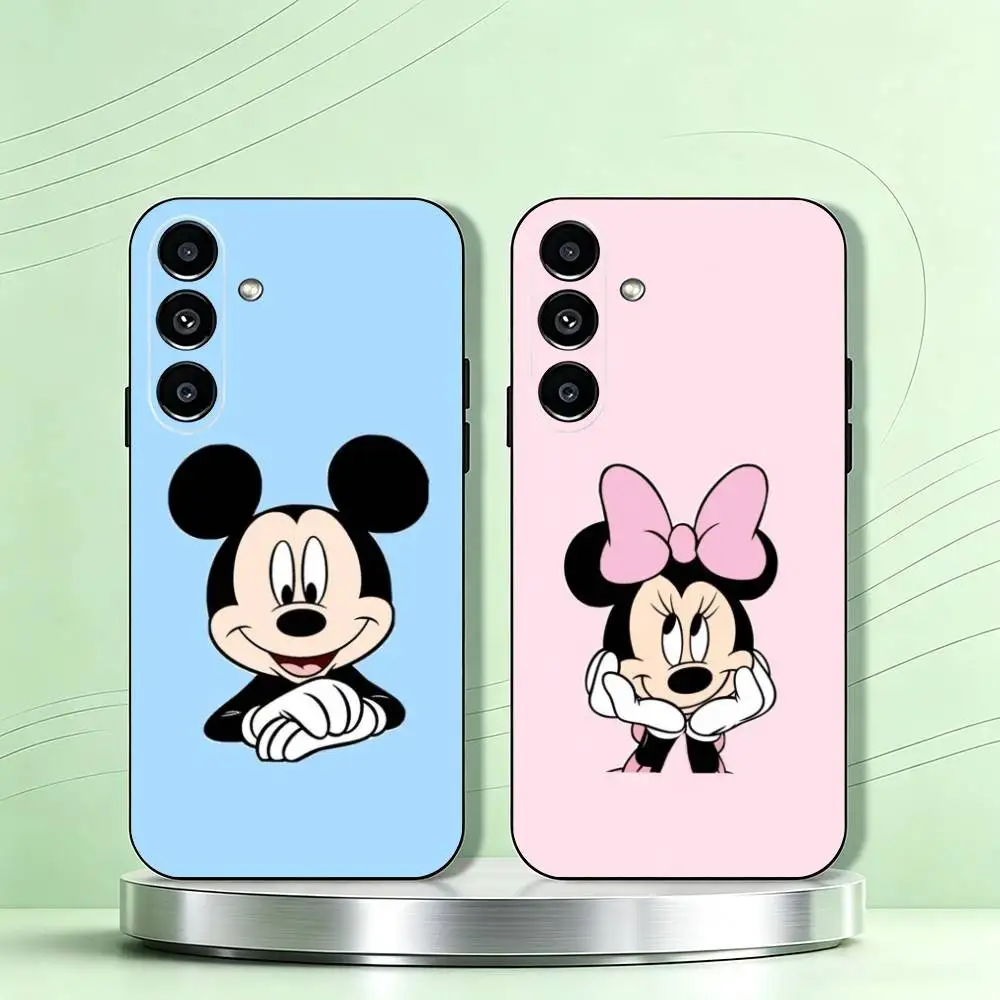 Minnie-Mickey M-Mouse   Phone Case Black Silicone Soft For Samsung Galaxy A73,A72,A71,A70,A53,A52,A51 Gift