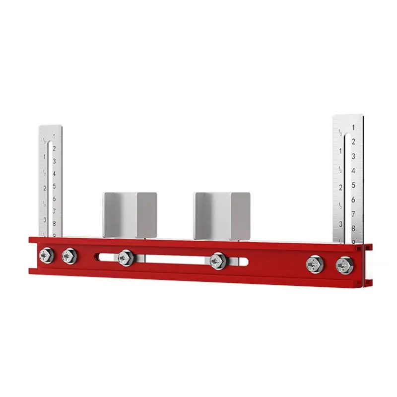 

N96R Punching Positioning Ruler For Wardrobe Boom Installation Carpentry Drilling Locator Suspension Rod Install Tool