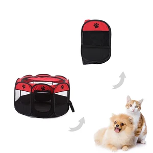 خيمة قابلة للطي في الهواء الطلق مع غطاء طاولة ، روضة أليفة ، خيمة ، مقاومة للماء ، بيت تربية قابل للإزالة ، قطة أفضل 6 سياج قابل للإزالة للكلاب مبيعا - No2