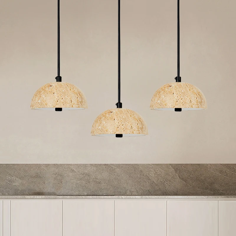 

3-Head Wabi Sabi Yellowstone Atmosphere Ceiling Pendant Lamp European Minimalist Studio Restaurant Combination Led Droplight