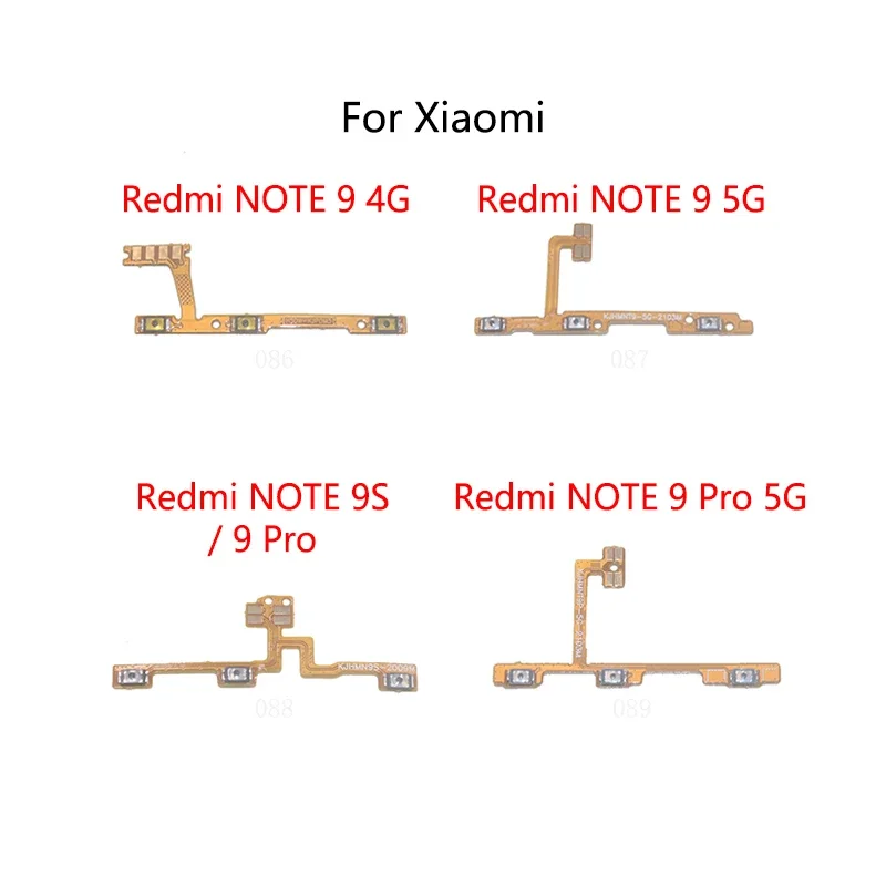 High-quality Power Button Switch Volume Mute Button On/Off Flex Cable For Redmi Note 9 Pro 4G 5G 9s