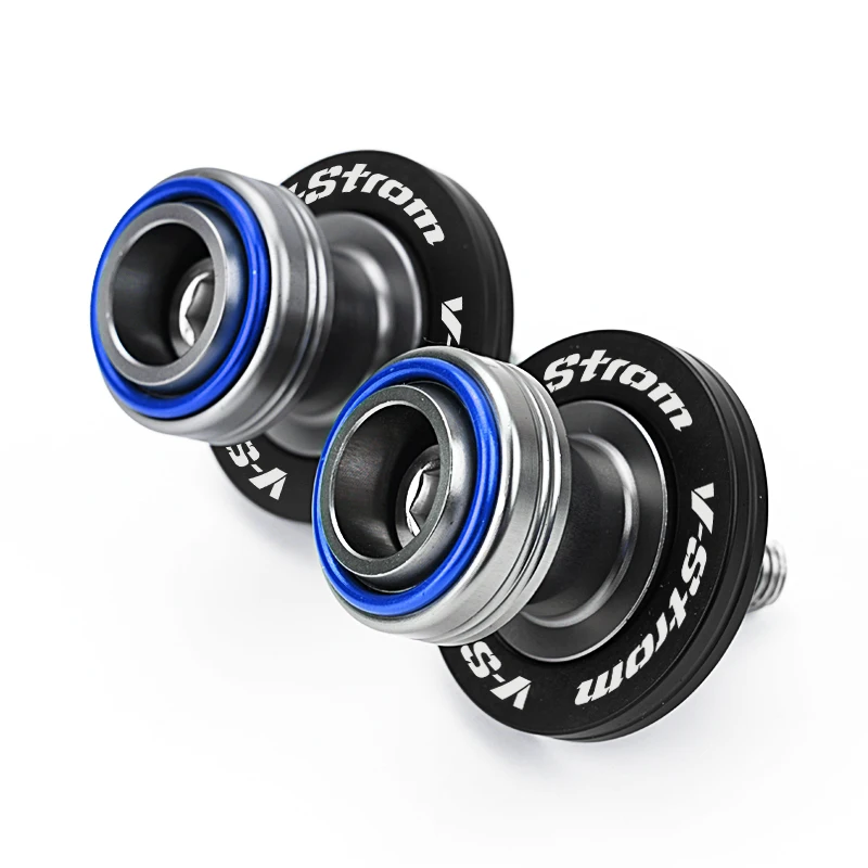 لسوزوكي فستروم 800DE 1050DE V-StromV ستروم 650 1000 1050 XT دراجة نارية Swingarm بكرات المنزلق حامل مسامير قبعات صمام الإطارات