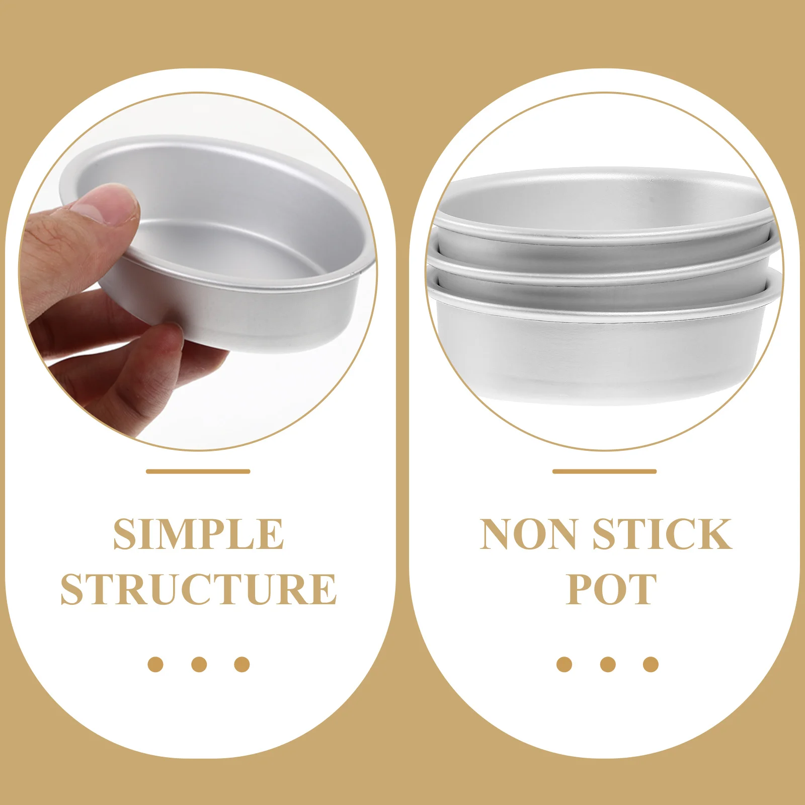 

10Pcs Oval Cake Mold Cheese Pan Aluminum Baking Mold Nonstick Mini Cake Pans for Home Kitchen Bakery DIY Baking Tools