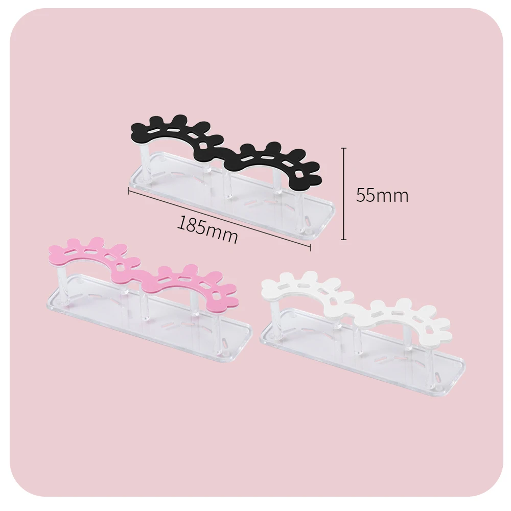 Stojak ekspozycyjny na pęsety do rzęs ANNAFRIS z 8 otworami, akrylowy organizer na pęsety do przedłużania rzęs.