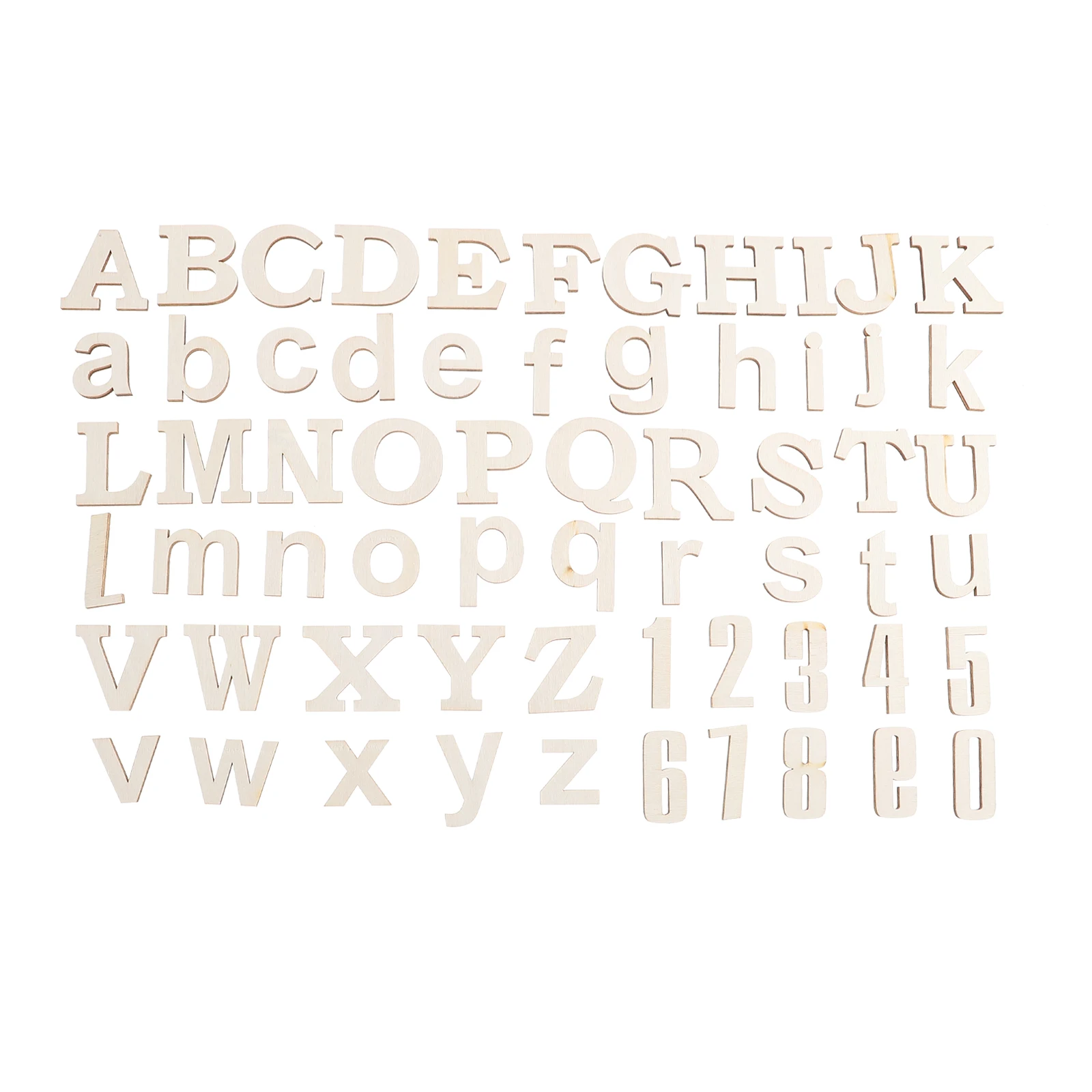 

1 set Alphabet Number Chips Blank Wooden Pieces Craft DIY Unfinished Alphabet Wood Slice Slice Letters Decor Home Wall