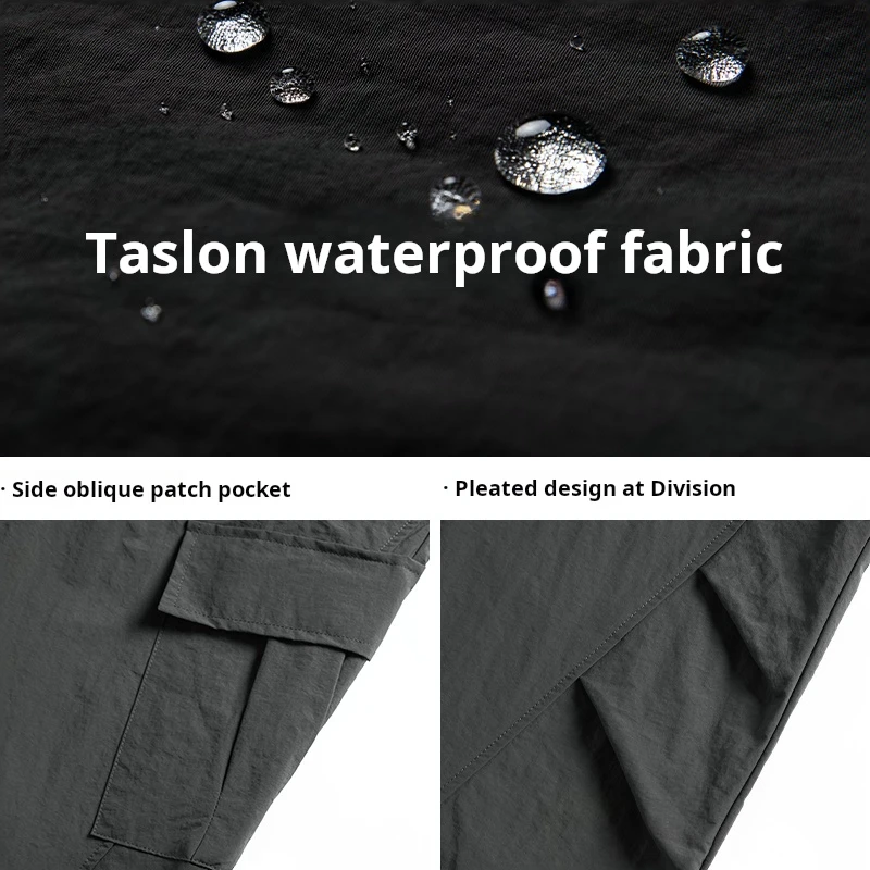 HANLU Herren Herbst Neue Outdoor Wasserdichte Taktische Arbeitshose Schräge Taschen Mode Design Lose Beiläufige Cargohose