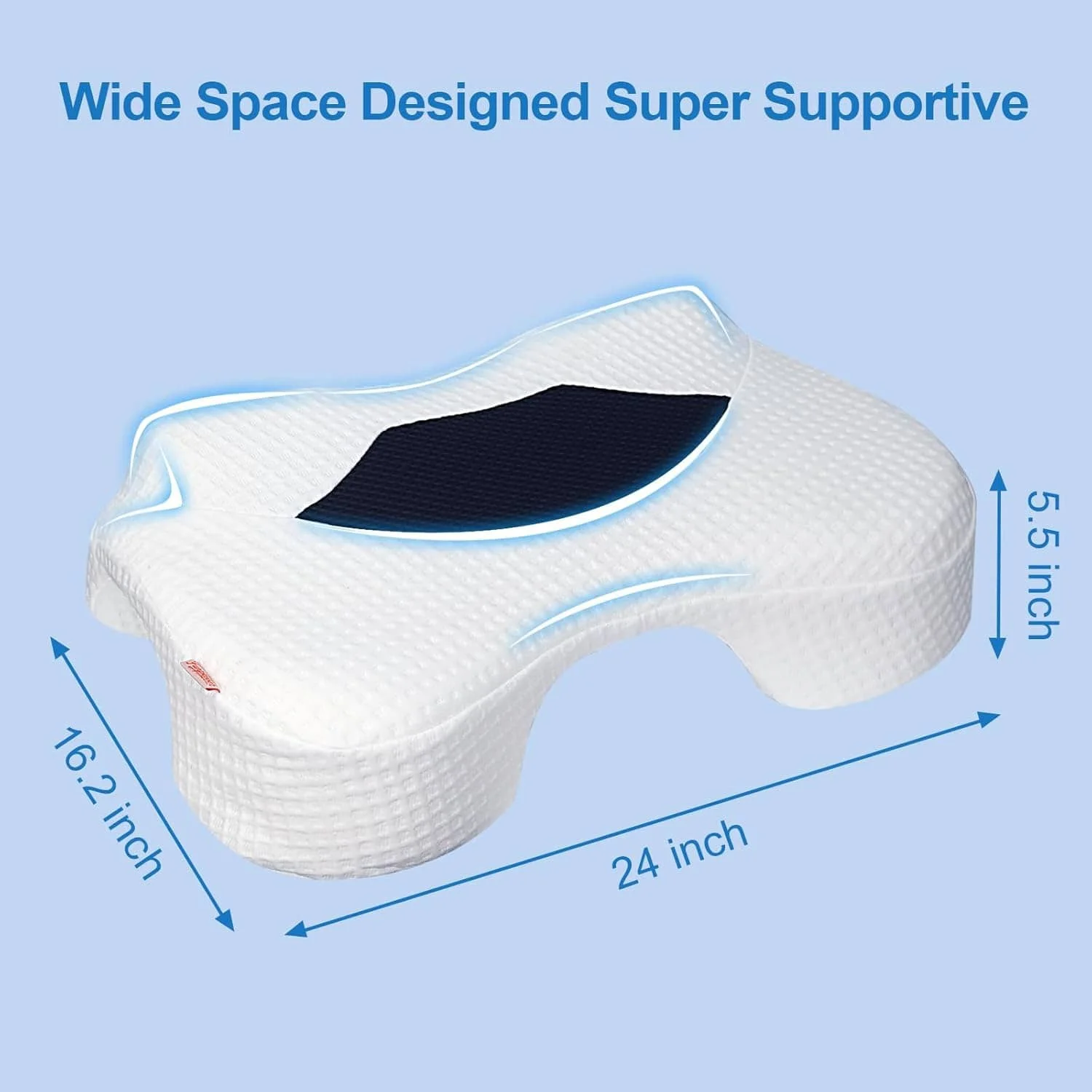Side Sleeper Pillow With Arm Holes, Memory Foam Pillow For Neck Shoulder Cervical Pain Relief, Ergonomic Arm Holes Positioner Co