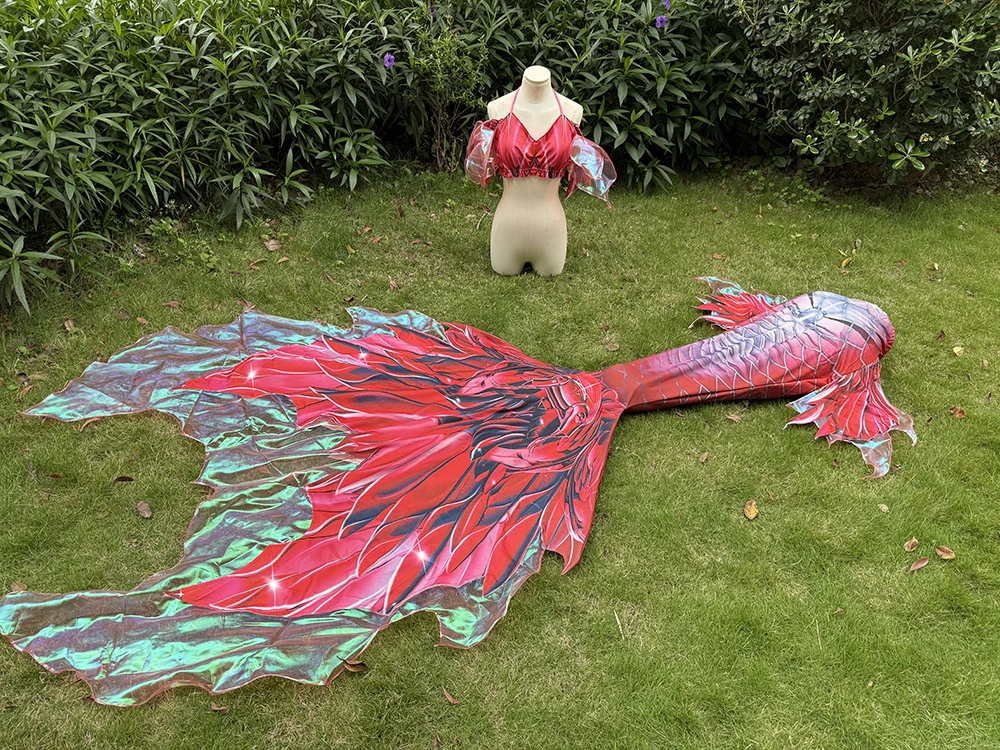 Original Mermaid Big Fish Tail Couple Style Aquarium Mermaid Diving Performance Swimsuit Customized Training Mermaid Tail view 5