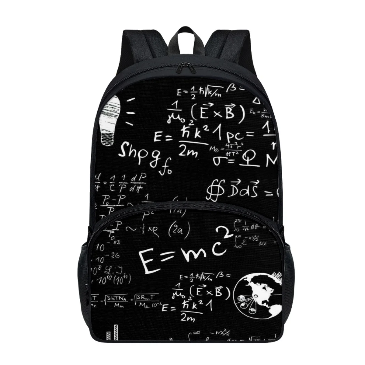 

FORUDESIGNS Math/Science Formula Printing School Backpacks Student Lightweight Fashion Bookbags Multi Pockets Double Zipper