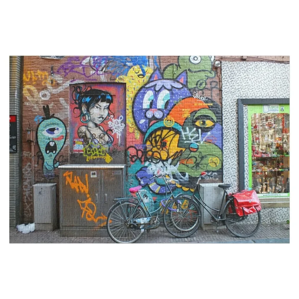 Amsterdam Street Art Jigsaw Puzzle Personalised Name Anime Puzzle