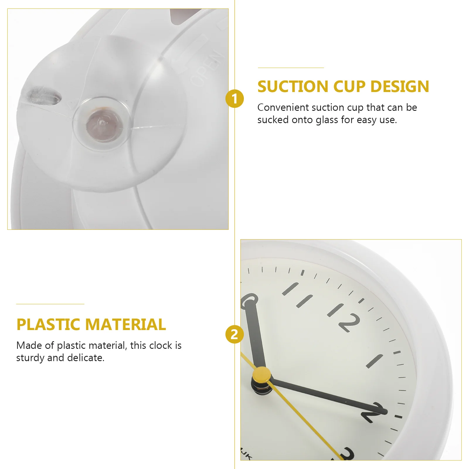 

1Pcs Mini Desktop Alarm Clock Quiet Mute Silent Round Clock Simple Style Morning Wake