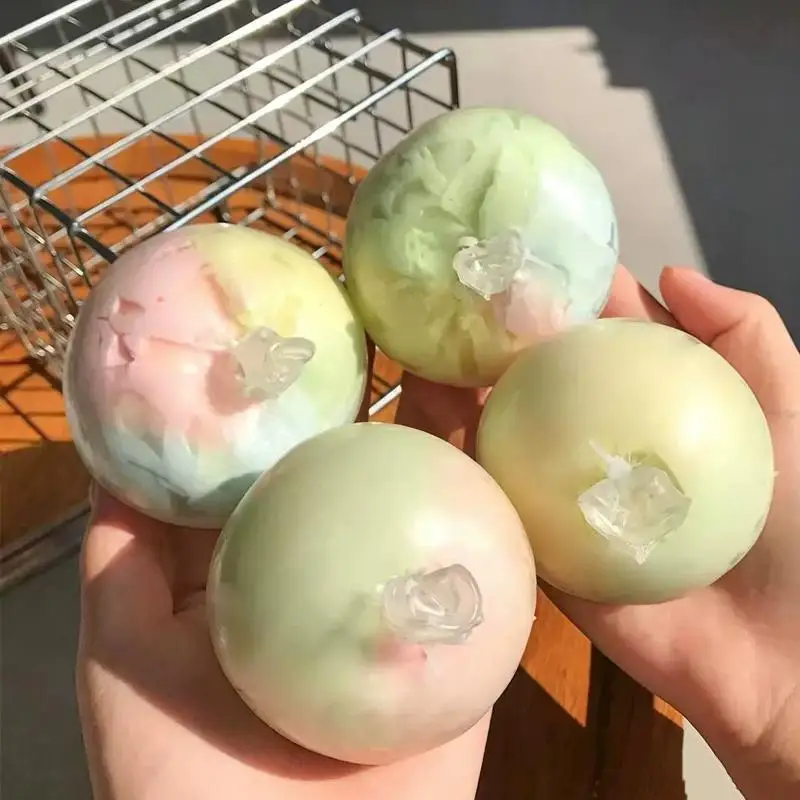 Chocolate Macaron Burst Cracking Ball Handmade Crunchy Fidget Toy Soft Sensory Anti Stress Decompression Play Gift For Kids Adul