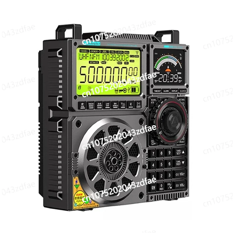 

HRD-C919 AIR FM MW SW Shortwave VHF UHF WB Multi-band Radio Portable Aviation Band Radio Receiver 5000ma Battery
