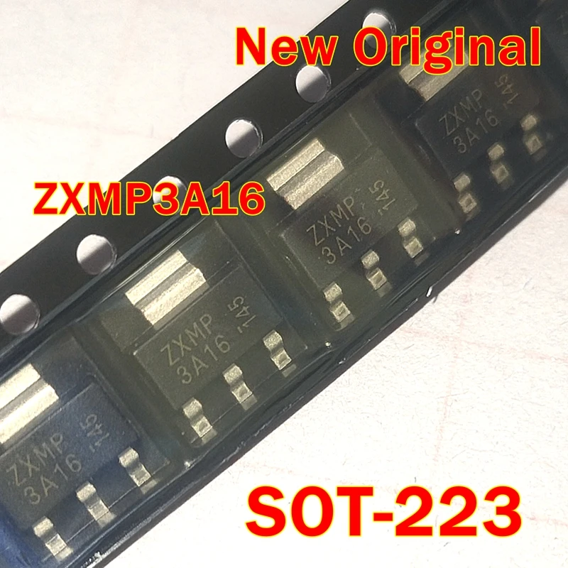 

1pcs to 100pcs ZXMP3A16GTA ZXMP3A16 SOT-223 New Original 30V P-CHANNEL ENHANCEMENT MODE MOSFET