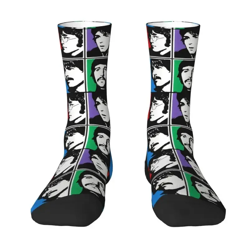 Novelty Printed Heavy Metal Rock The Beatle Socks for Men Male Women Stretchy Summer Autumn Winter Crazy Crew Socks