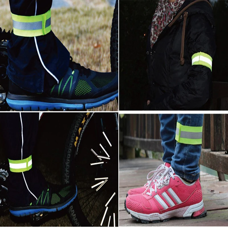 Reflective Bands Wristband Safety Reflector Tape Straps for Night Walking Biking image 6