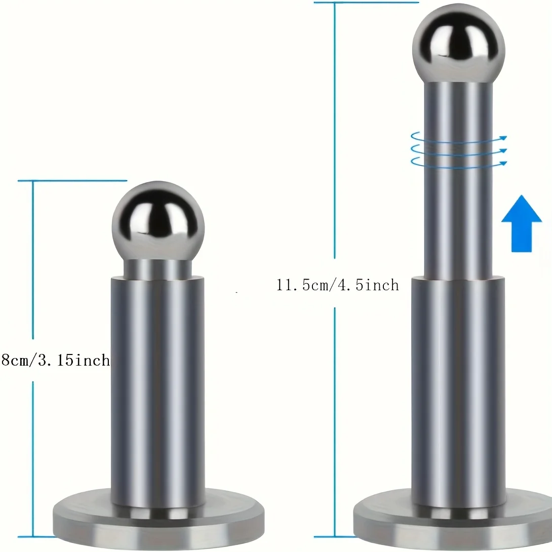 1 Buah Penahan Pintu Magnetik Dapat Disesuaikan Penahan Pintu Anti-tabrakan Penahan Pintu Rumah Tangga yang Dipasang di Lantai Perlengkapan Pintu