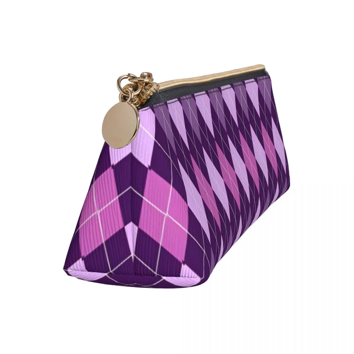 Monster High Pencil Case Purple Chessboard School Pencil Cases Triangle Boy Girl Retro Big Pencil Box Stationery Organizer