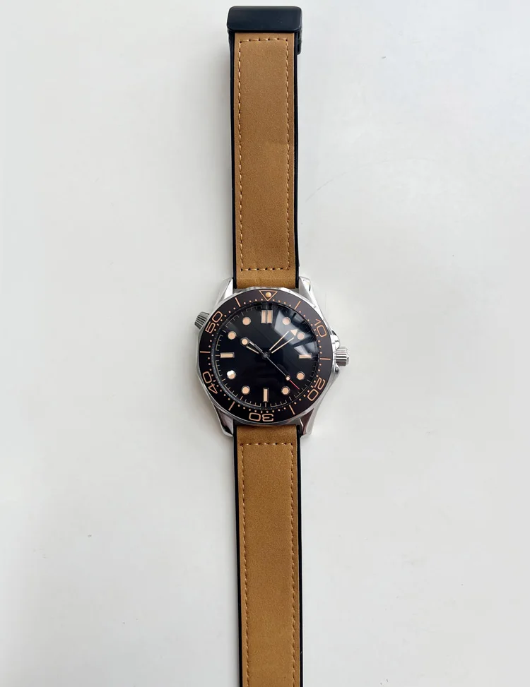 ساعة مخصصة مجمعة NOLOGO Seamaster 300 ساعة ميكانيكية للغوص للرجال سويسرية ETA2824-2 حركة SW200