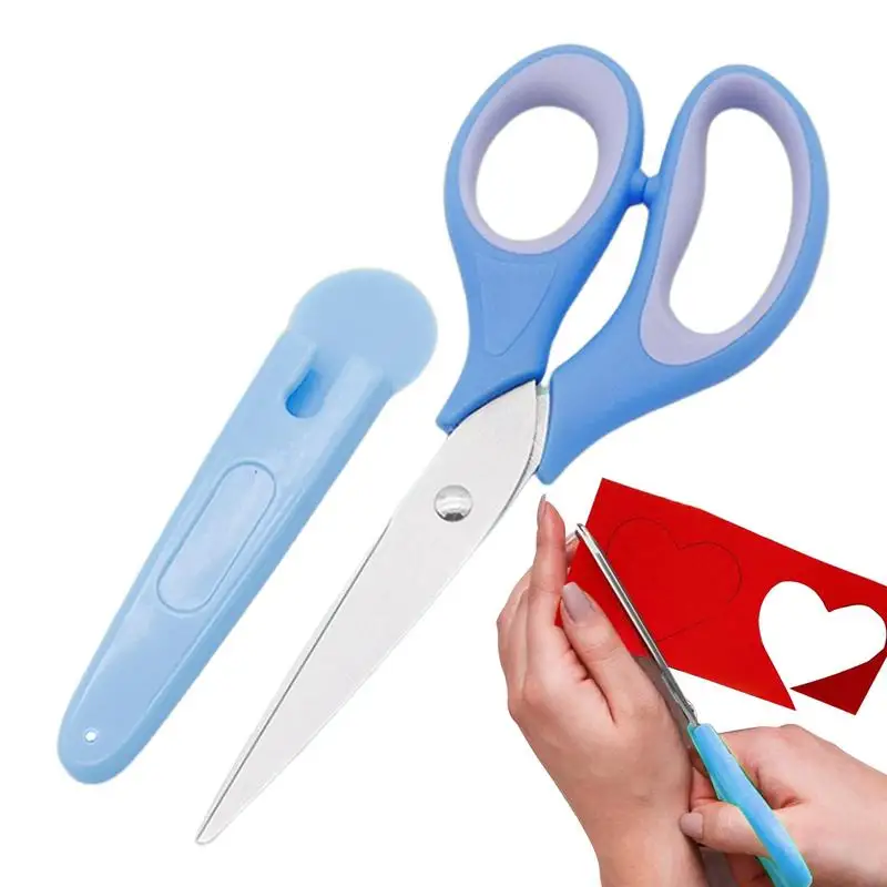 

Children's Safety Scissors Labor-Saving Stainless Steel Manual Paper-Cut Student Kids Handmade Cutters